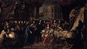 Henri Testelin Colbert Presenting the Members of the Royal Academy of Sciences to Louis XIV in 1667 USA oil painting artist